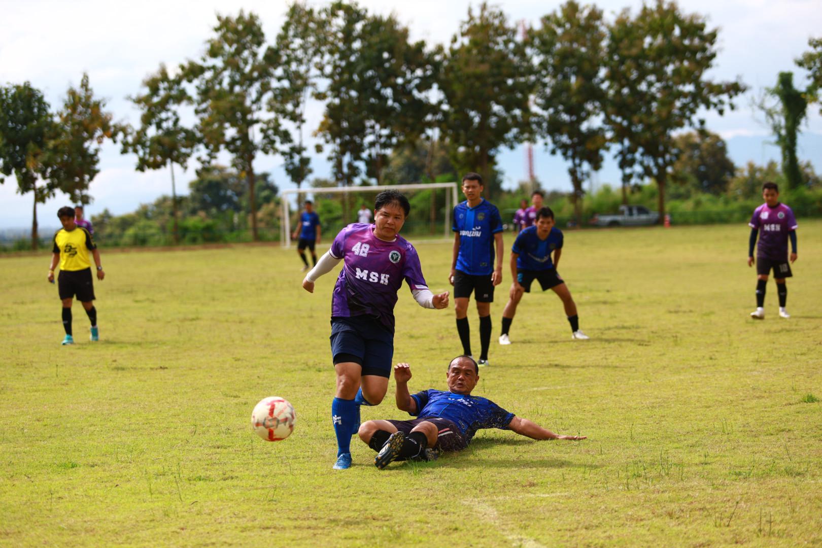 31. ฟุตบอล11คนหน่วยงาน25ปีkprums คู่ที่ 14 เทศบาลนครแม่สอด 1 : 0 โรงพยาบาลแม่สอด