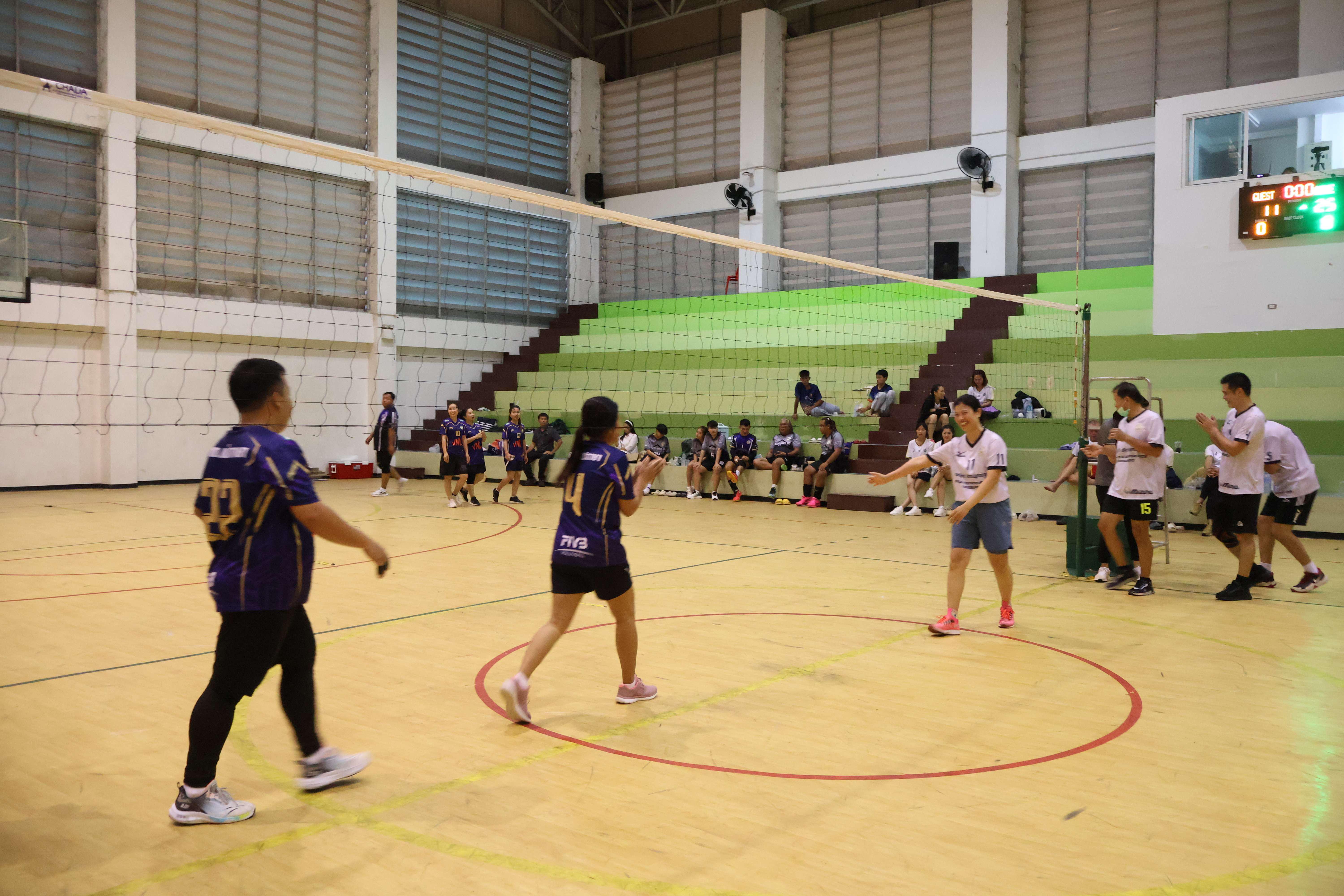 77. การแข่งขันกีฬาวอลเลย์บอลเชื่อมความสัมพันธ์ระหว่างหน่วยงาน คู่ที่ 1 - 8
