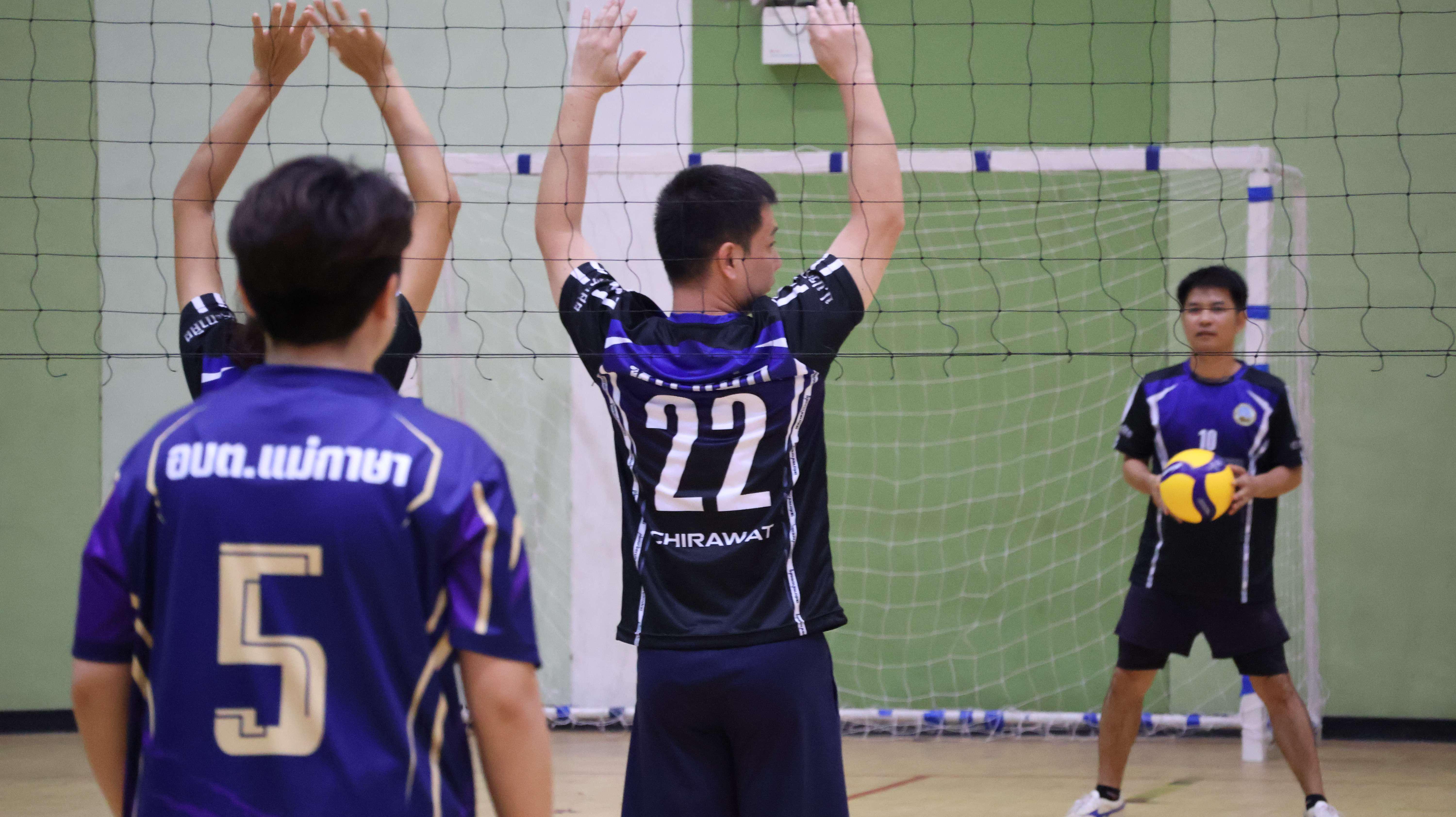 522. การแข่งขันกีฬาวอลเลย์บอลเชื่อมความสัมพันธ์ระหว่างหน่วยงาน คู่ที่ 1 - 8