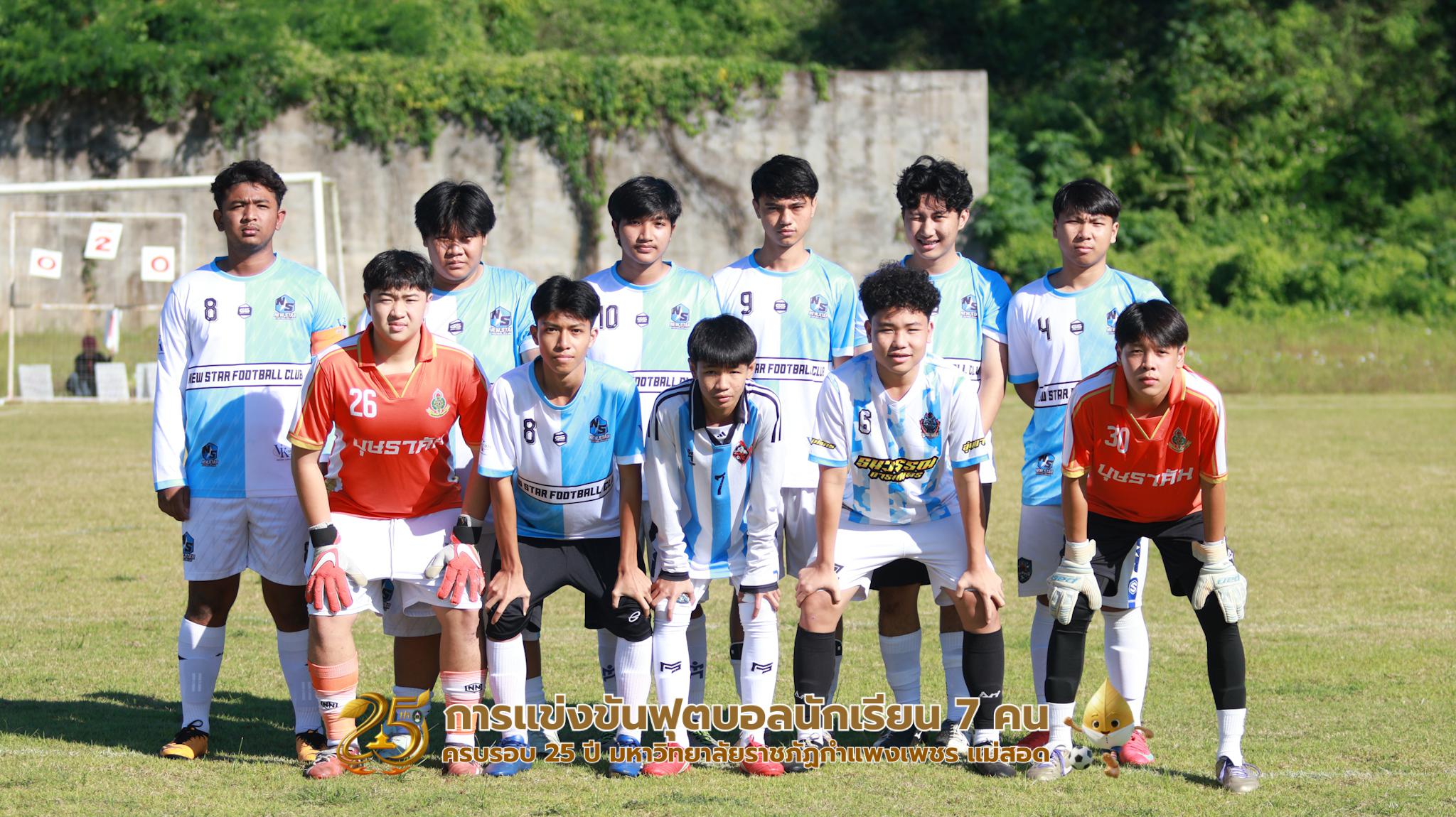 148. กิจกรรมการแข่งขันฟุตบอลนักเรียน ช่วงเช้าของวันที่ 22 พฤศจิกายน 2568 คู่ที่ 1-8