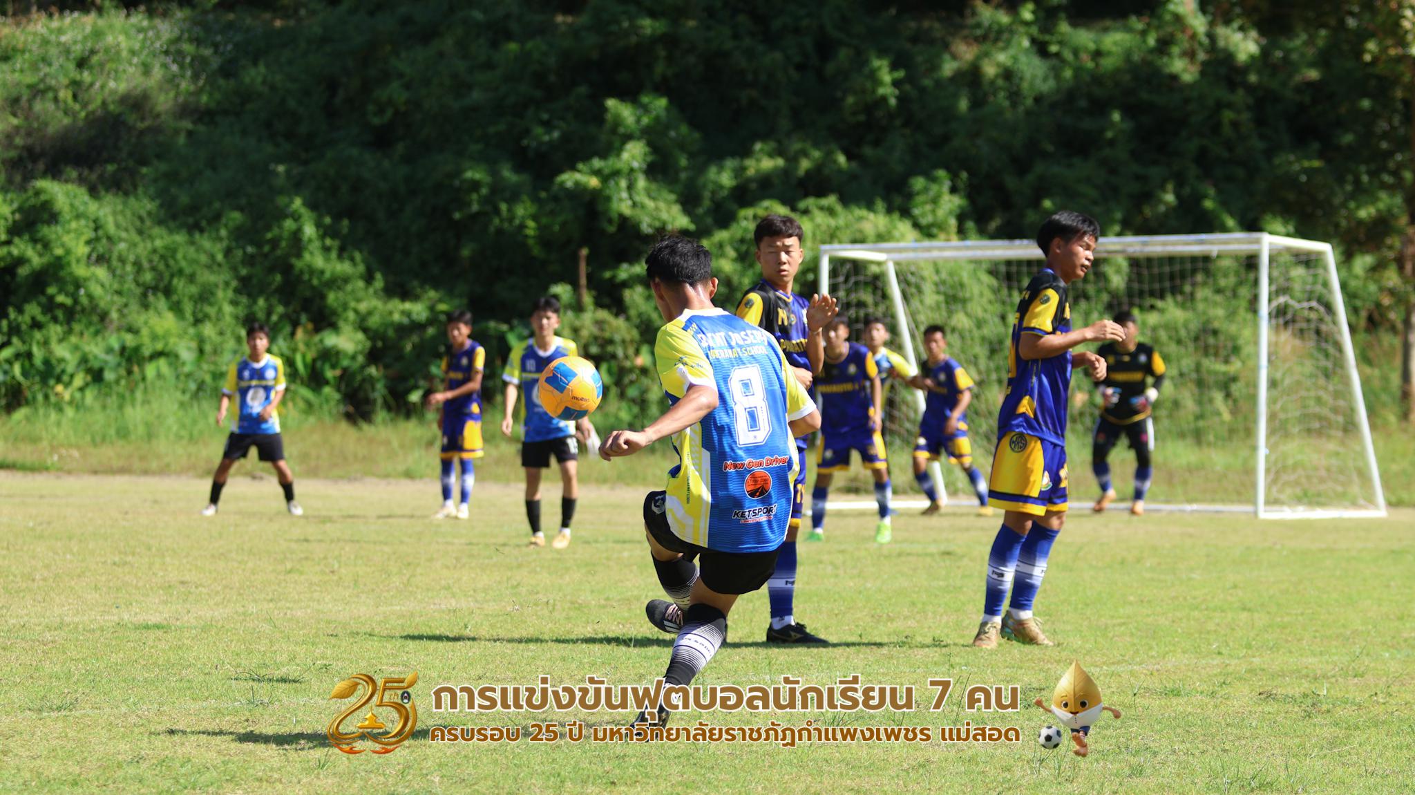 199. กิจกรรมการแข่งขันฟุตบอลนักเรียน ช่วงเช้าของวันที่ 22 พฤศจิกายน 2568 คู่ที่ 1-8