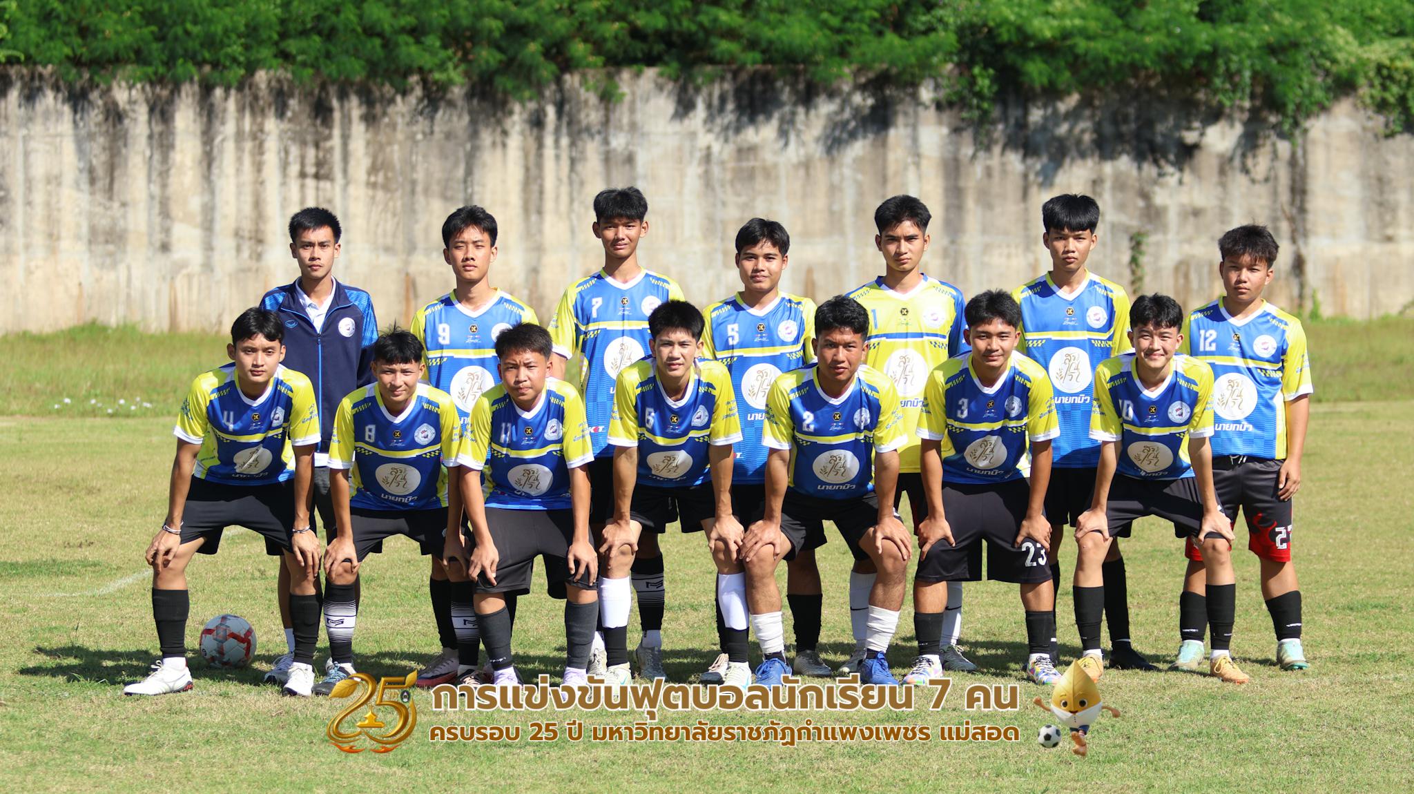 206. กิจกรรมการแข่งขันฟุตบอลนักเรียน ช่วงเช้าของวันที่ 22 พฤศจิกายน 2568 คู่ที่ 1-8