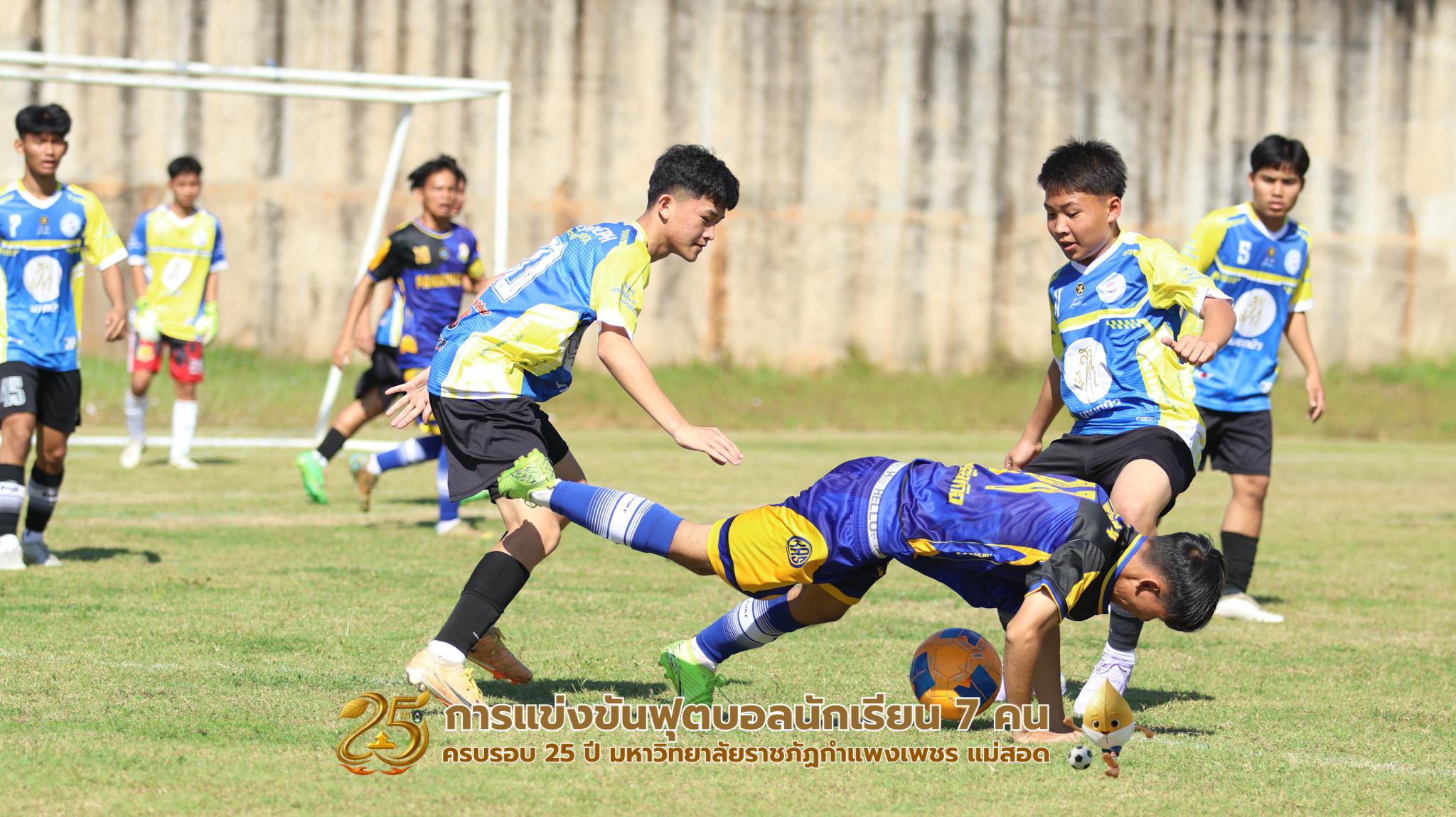 217. กิจกรรมการแข่งขันฟุตบอลนักเรียน ช่วงเช้าของวันที่ 22 พฤศจิกายน 2568 คู่ที่ 1-8