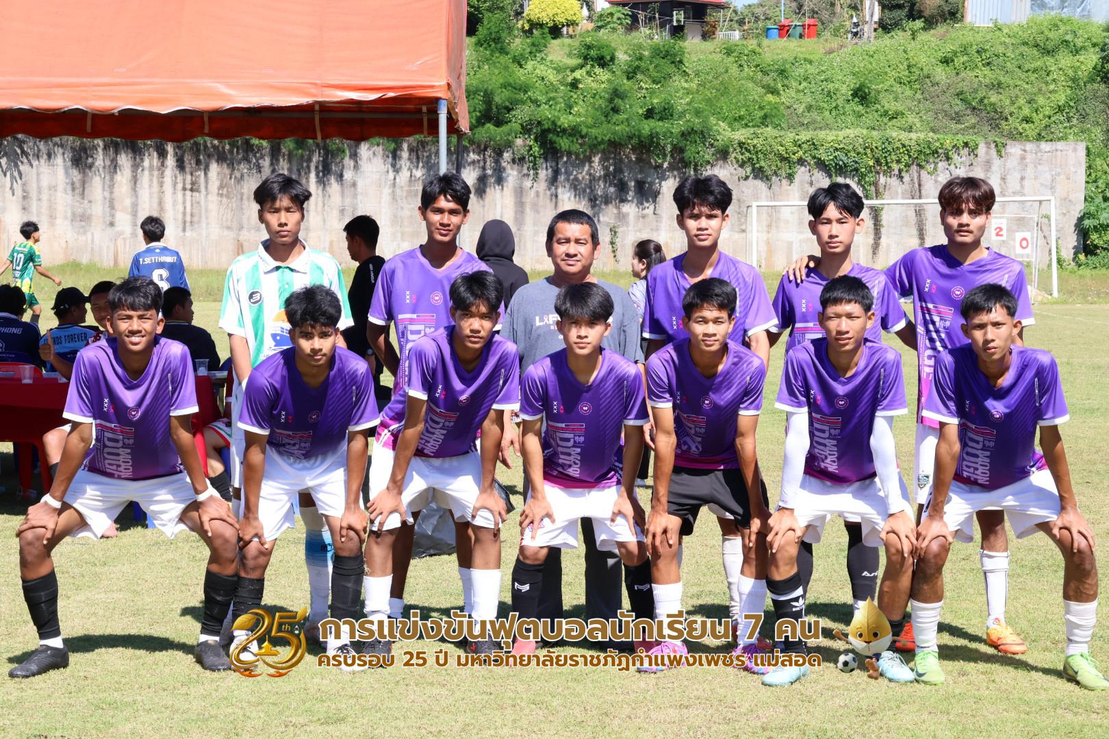 285. กิจกรรมการแข่งขันฟุตบอลนักเรียน ช่วงเช้าของวันที่ 22 พฤศจิกายน 2568 คู่ที่ 1-8