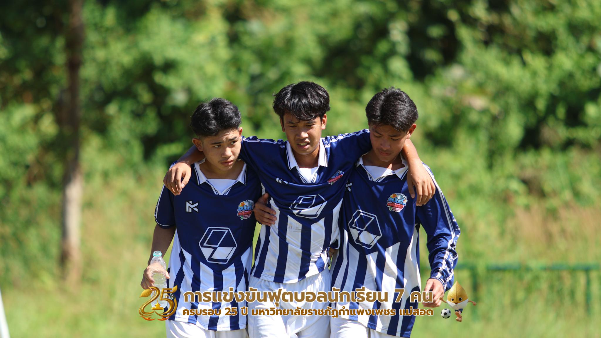 325. กิจกรรมการแข่งขันฟุตบอลนักเรียน ช่วงเช้าของวันที่ 22 พฤศจิกายน 2568 คู่ที่ 1-8