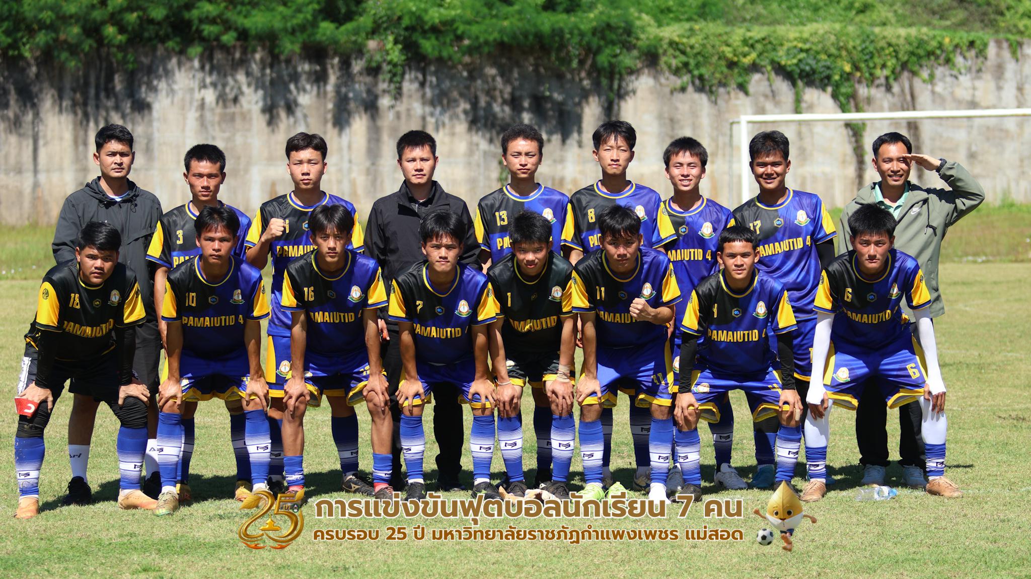 421. กิจกรรมการแข่งขันฟุตบอลนักเรียน ช่วงเช้าของวันที่ 22 พฤศจิกายน 2568 คู่ที่ 1-8