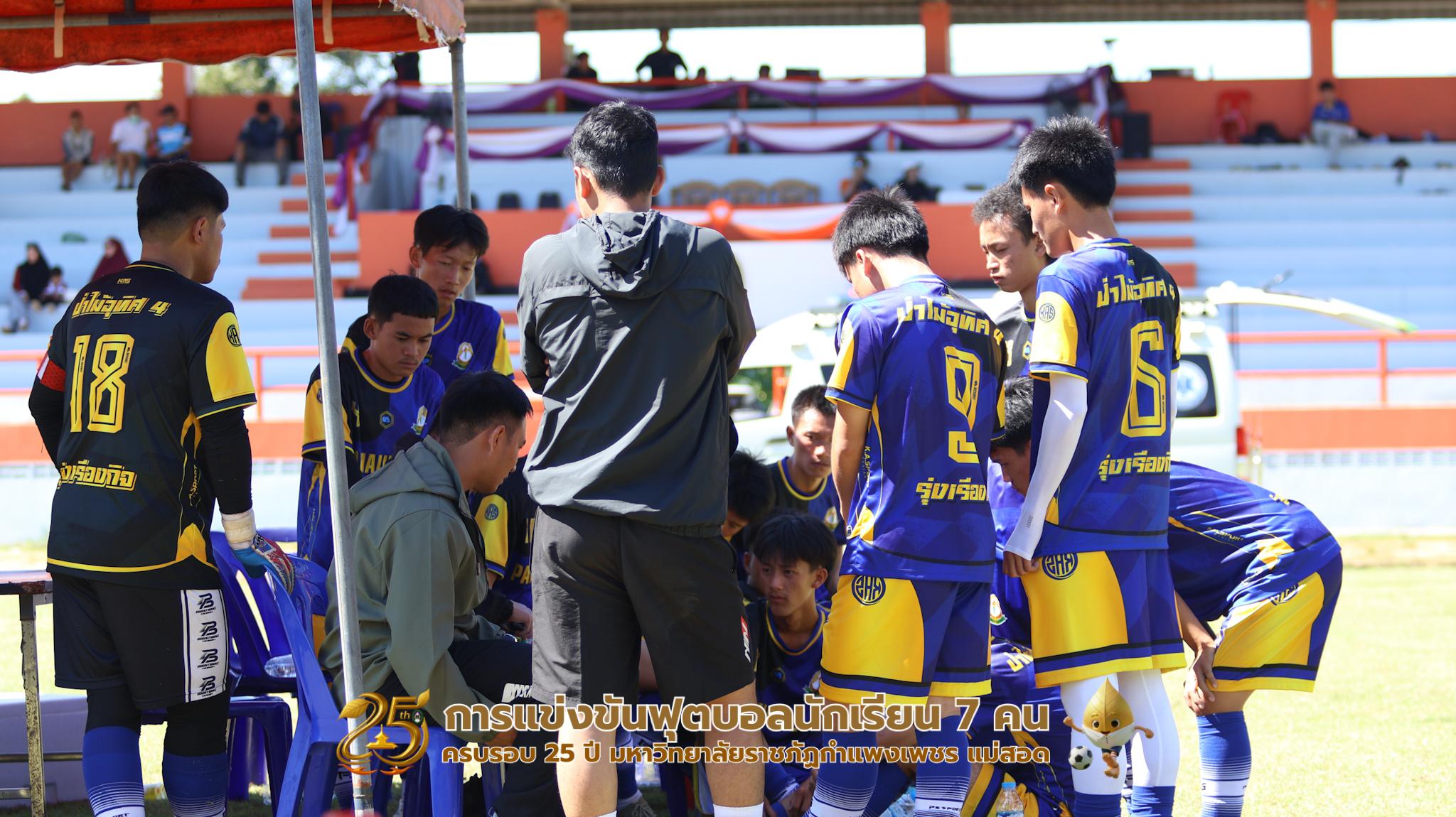 423. กิจกรรมการแข่งขันฟุตบอลนักเรียน ช่วงเช้าของวันที่ 22 พฤศจิกายน 2568 คู่ที่ 1-8