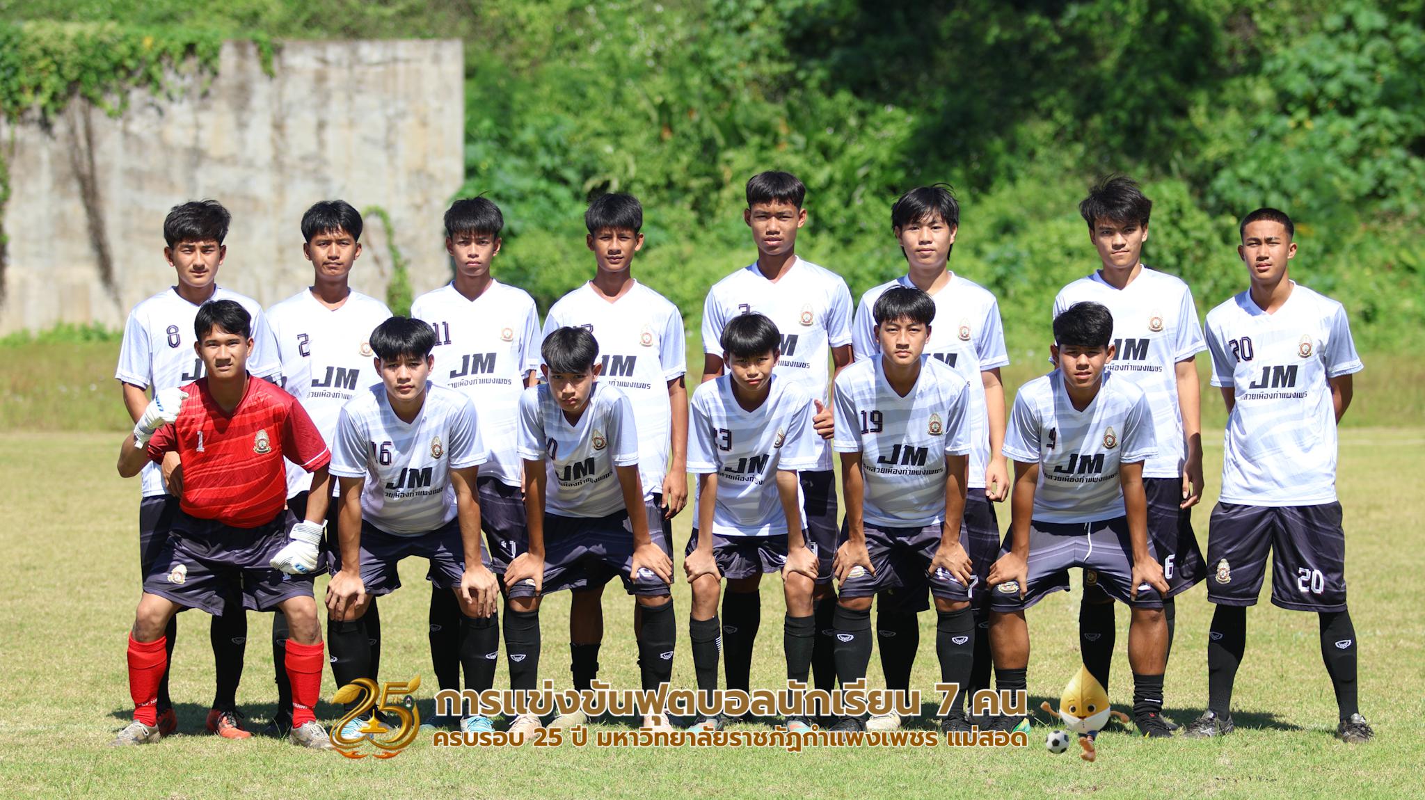 456. กิจกรรมการแข่งขันฟุตบอลนักเรียน ช่วงเช้าของวันที่ 22 พฤศจิกายน 2568 คู่ที่ 1-8