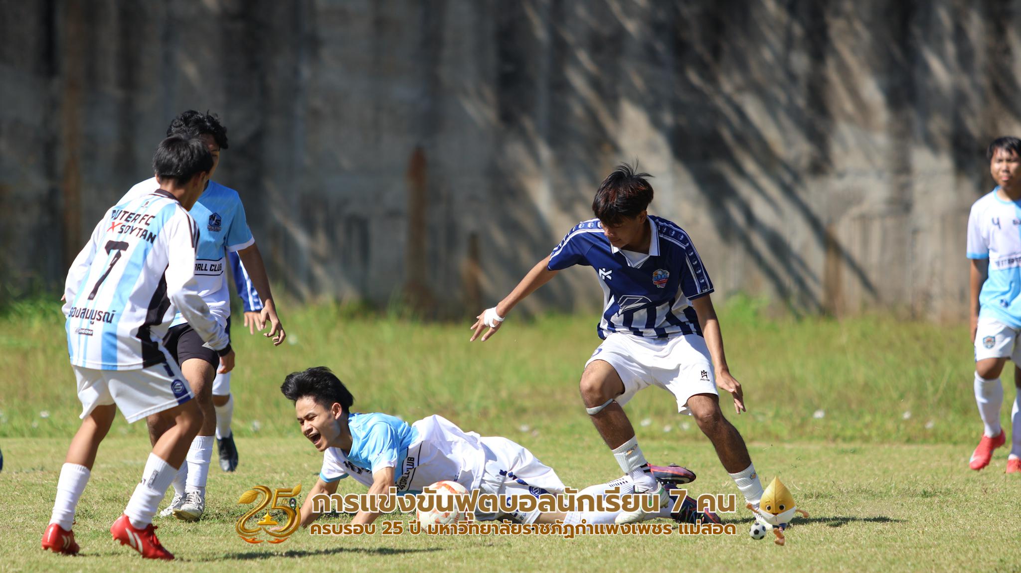 36. กิจกรรมการแข่งขันฟุตบอลนักเรียน ช่วงบ่ายของวันที่ 22 พฤศจิกายน 2568 คู่ที่ 9-12