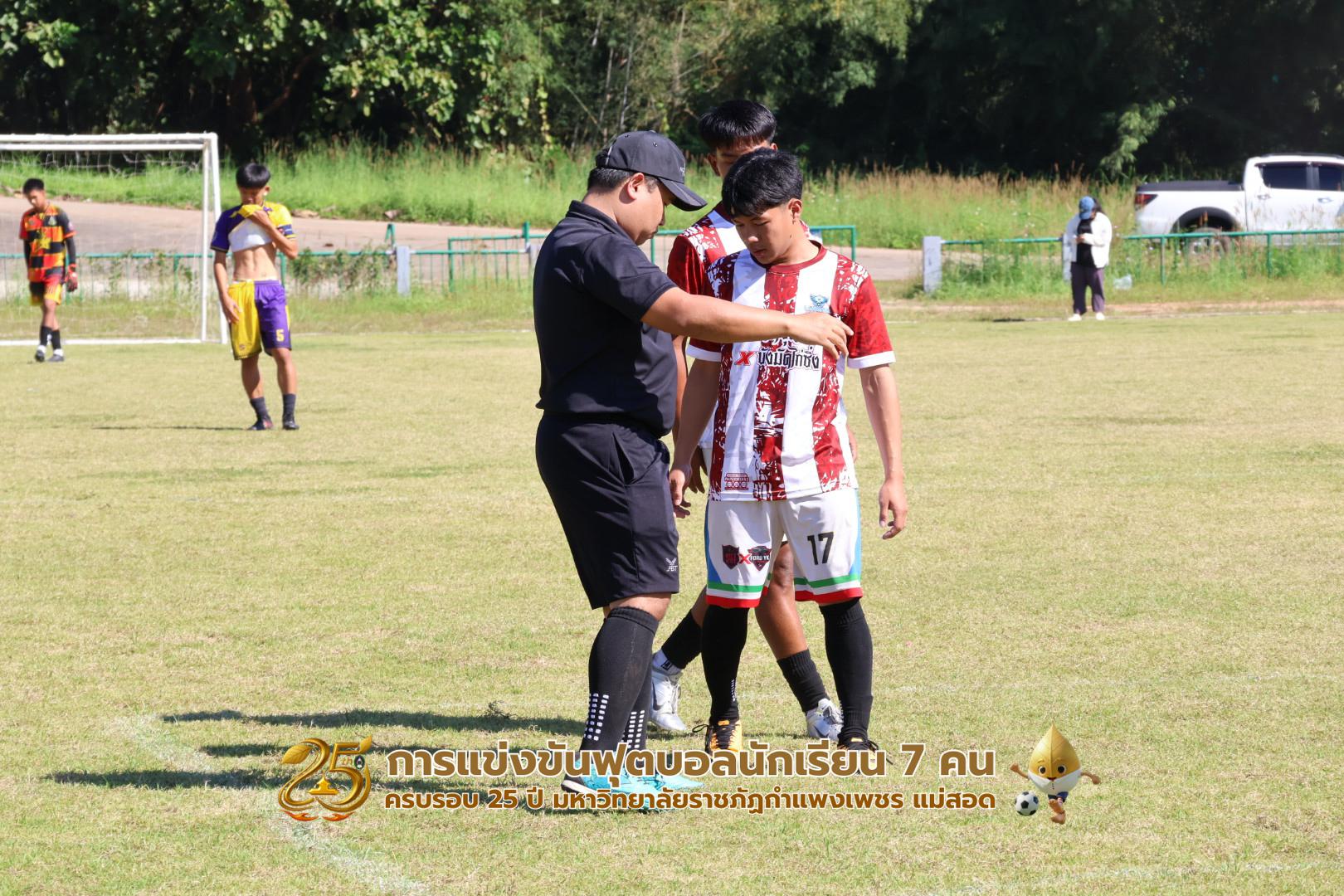 80. กิจกรรมการแข่งขันฟุตบอลนักเรียน ช่วงบ่ายของวันที่ 22 พฤศจิกายน 2568 คู่ที่ 9-12