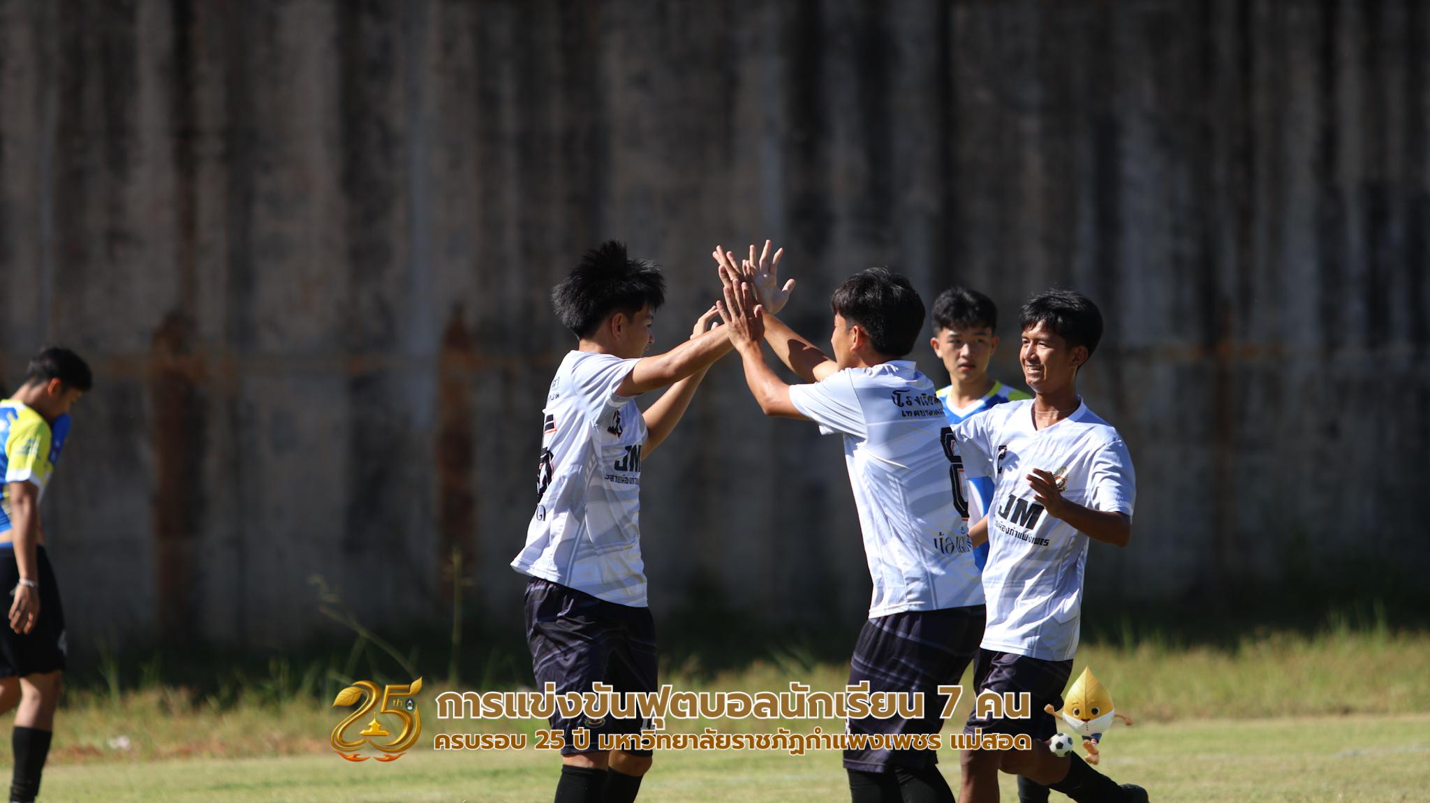 124. กิจกรรมการแข่งขันฟุตบอลนักเรียน ช่วงบ่ายของวันที่ 22 พฤศจิกายน 2568 คู่ที่ 9-12