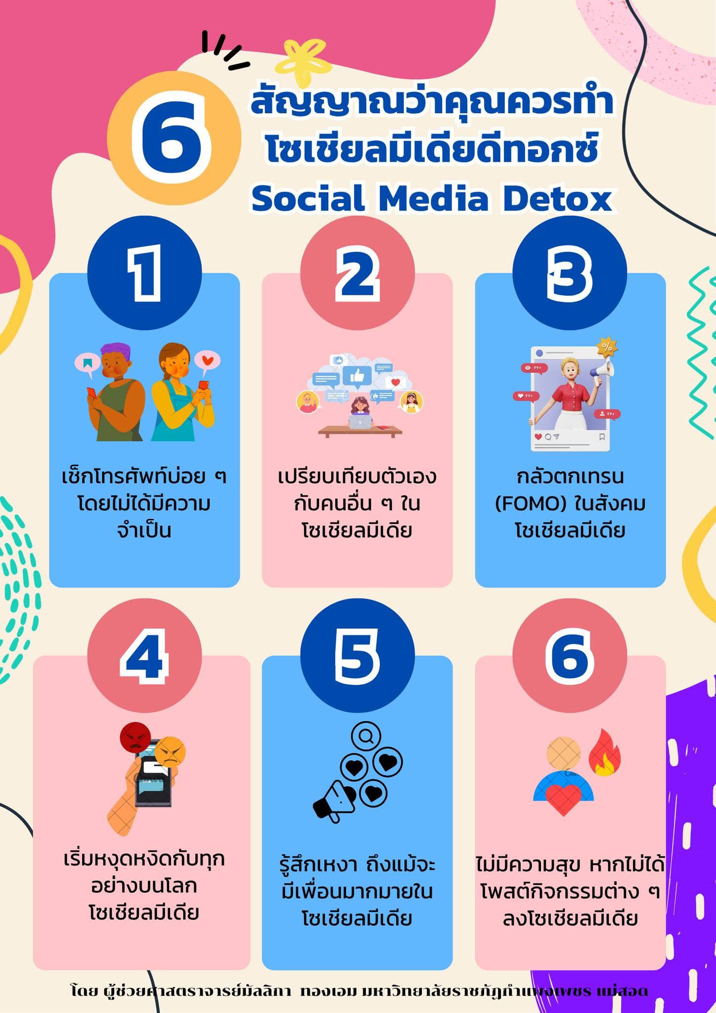 6 สัญญาณว่าคุณควรทำโซเชียลมีเดียดีทอกซ์ - Social Media Detox