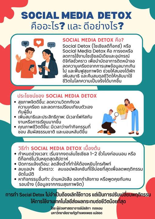 SOCIAL MEDIA DETOX คืออะไร? และ ดีอย่างไร?