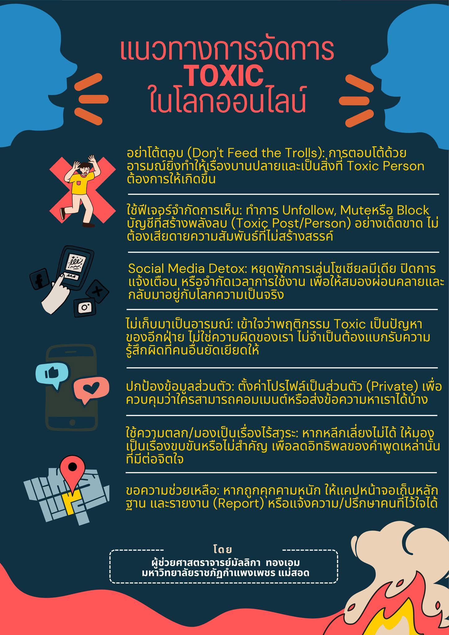 แนวทางการจัดการ TOXIC ในโลกออนไลน์