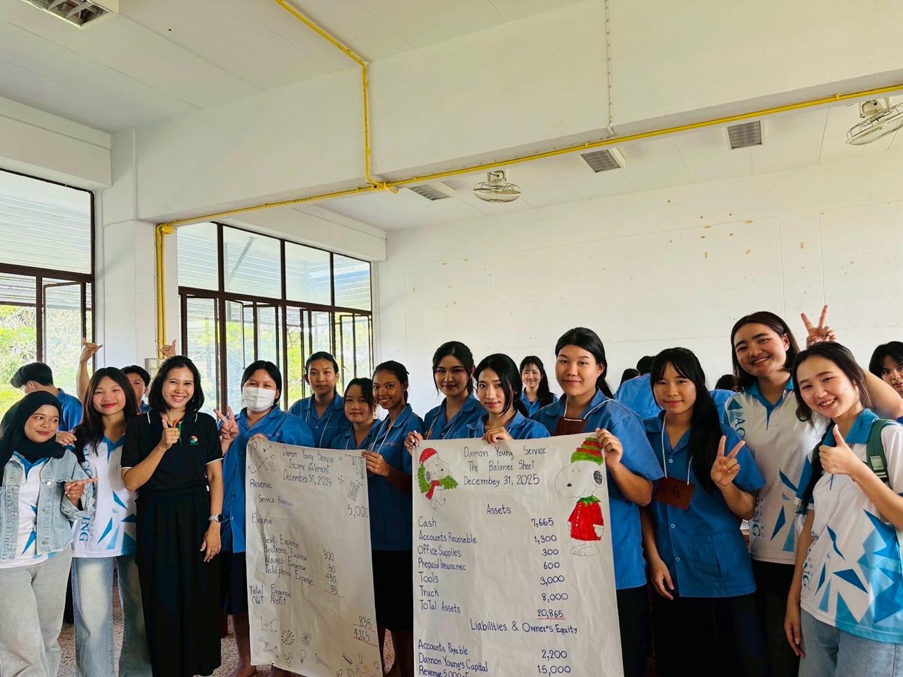 โปรแกรมวิชาการบัญชี บรรยายหัวข้อ ภาษาอังกฤษสำหรับนักบัญชี ให้แก่ นักศึกษา วิทยาลัยเทคนิคแม่สอด